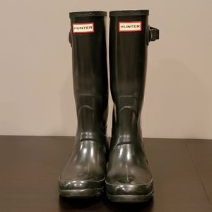 Tall Black Hunter Boots